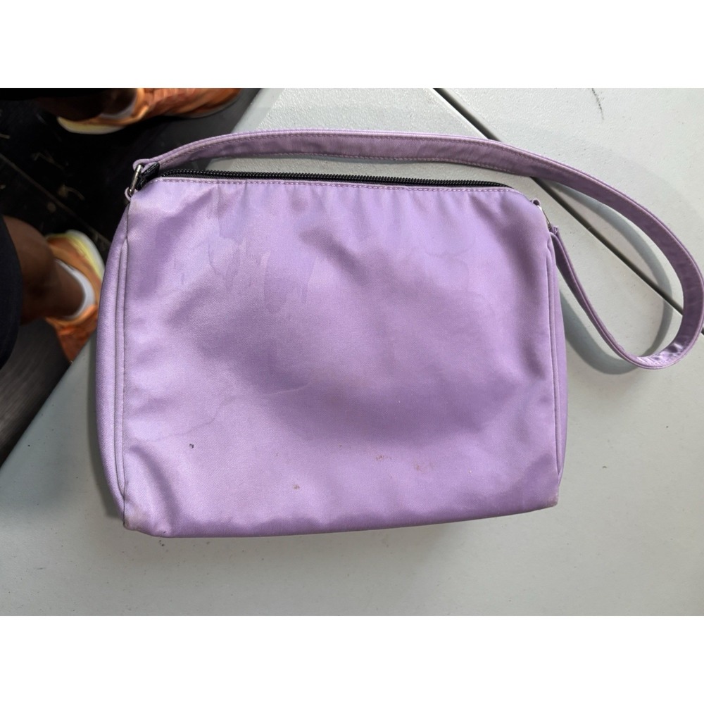 Vtg Kate Spade Nylon Purple Lavender Shoulder Bag - Picture 2 of 4